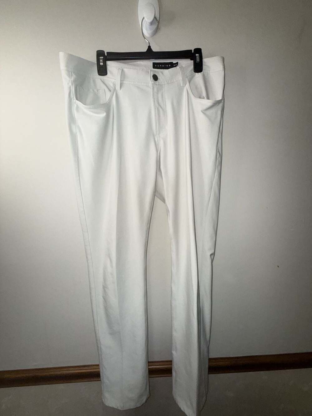 Dunning Men's Performance Golf Pants White Size 35/32